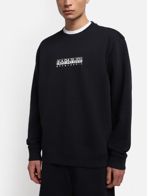 B-BOX Sweat-shirt &agrave; col rond et logo blu marine - Pulls molletonn&eacute;s