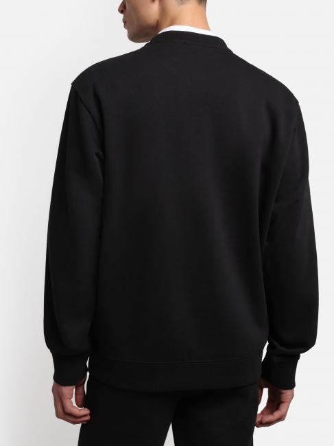 B-BOX Sweat-shirt &agrave; col rond et logo noir 041 - Pulls molletonn&eacute;s