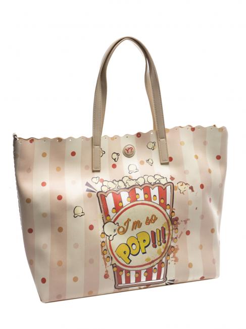 PARTY Sac shopping &agrave; bandouli&egrave;re BEIGE - Sacs pour Femme