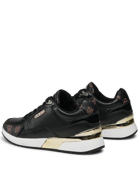 MOXEA Baskets Femme NOIR MARRON - Chaussures Femme