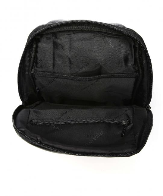 AKRON Sac bandouli&egrave;re en cuir Noir - Sacs &agrave; dos pour ordinateur portable