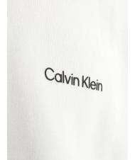 CALVIN KLEIN MICRO LOGO REPREVE Sweat &agrave; capuche Blanc brillant - Pulls molletonn&eacute;s - 3