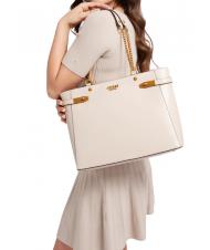 GUESS ZADIE Girlfriend Sac d'&eacute;paule clair - Sacs pour Femme - 4