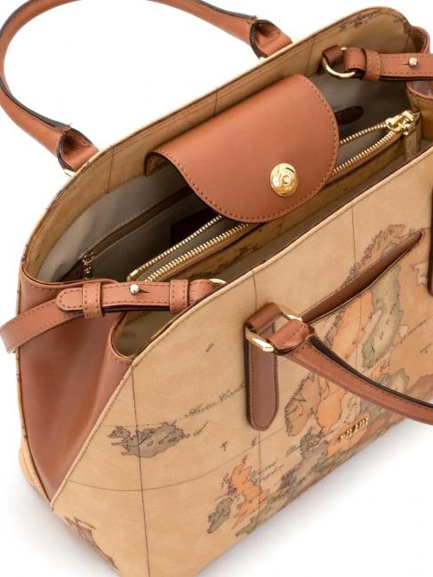 GEO CLASSIC Sac 3 poches avec bandoulière NATUREL - Sacs pour Femme