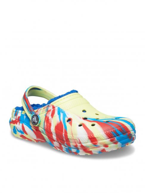 CLASSIC LINED MARBLED GLOG TODDLER Sabot rembourré soufre / multi - Chaussures de bébé