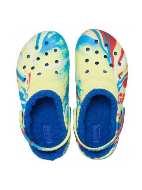 CLASSIC LINED MARBLED GLOG TODDLER Sabot rembourré soufre / multi - Chaussures de bébé