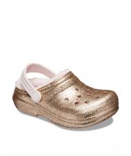 CROCS CLASSIC LINED GLITTER KIDS Sabot rembourr&eacute; - Chaussures de b&eacute;b&eacute;
