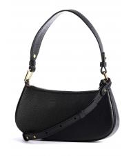 COCCINELLE MERVEILLE Sac &agrave; bandouli&egrave;re en cuir textur&eacute; Noir - Sacs pour Femme - 2