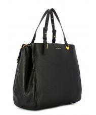 COCCINELLE LEA Sac &agrave; bandouli&egrave;re en cuir textur&eacute; Noir - Sacs pour Femme - 2
