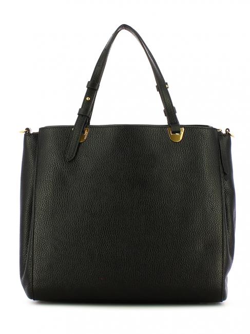 LEA Sac &agrave; bandouli&egrave;re en cuir textur&eacute; Noir - Sacs pour Femme