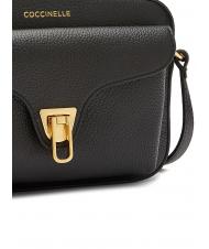 COCCINELLE BEAT SOFT Petit sac à bandoulière Noir - Sacs pour Femme - 3