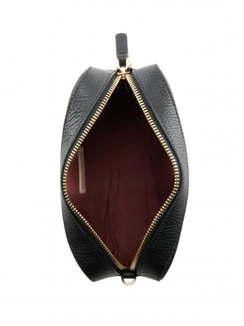 TEBE Sac à bandoulière en cuir texturé Noir - Sacs pour Femme