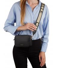 COCCINELLE TEBE Sac à bandoulière en cuir texturé Noir - Sacs pour Femme - 5