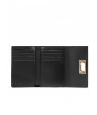 FURLA 1927 Portefeuille compact en cuir ares Noir - Portefeuilles Femme - 2