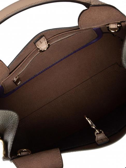 GILDA Cabas Roma et veau st eracle grège + sauge c - Sacs pour Femme