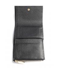 COCCINELLE METALLIC SOFT Petit portefeuille en cuir textur&eacute; - Portefeuilles Femme