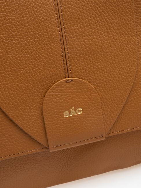 BORSA IN PELLE NAPPATA Avec bandouli&egrave;re amovible Naturel - Sacs pour Femme