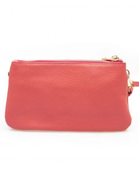 POCHETTE IN PELLE DOLLARO Avec manchette et bandouli&egrave;re amovible chewing-gum - Sacs pour Femme