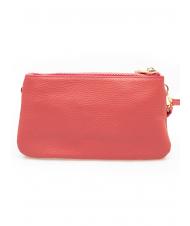 LESAC POCHETTE IN PELLE DOLLARO Avec manchette et bandouli&egrave;re amovible chewing-gum - Sacs pour Femme - 4