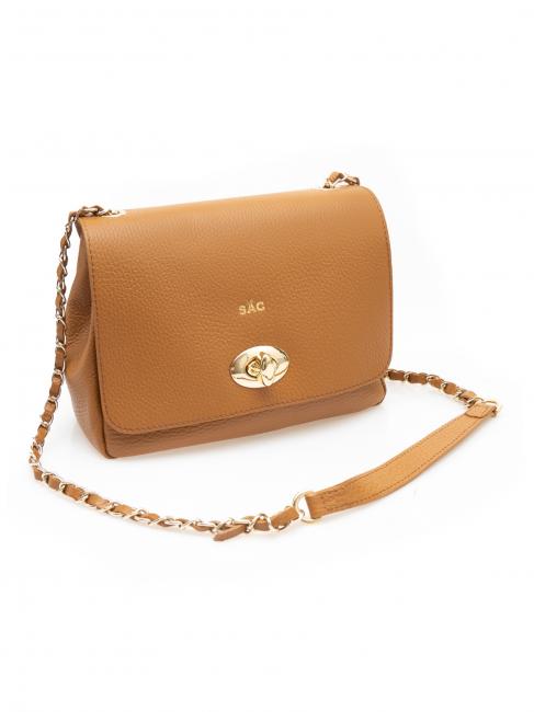 BORSA A TRACOLLA En cuir dollar Naturel - Sacs pour Femme