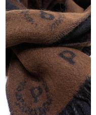 POLLINI ALL OVER Jacquard int&eacute;gral noir marron - &Eacute;charpes - 3