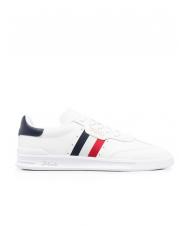 RALPH LAUREN HTR AREA Basket en cuir blanc / rouge / bleu - Chaussures Homme - 2