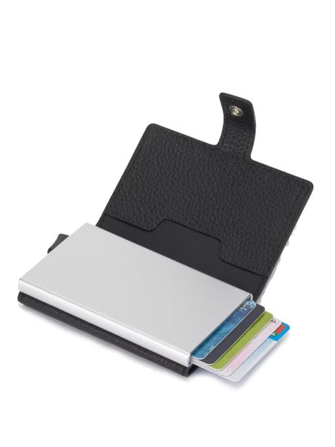 MODUS RESTYLG Porte-cartes de crédit en cuir Noir - Portefeuilles Homme