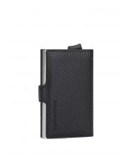 PIQUADRO MODUS RESTYLG Porte-cartes de crédit en cuir Noir - Portefeuilles Homme - 5