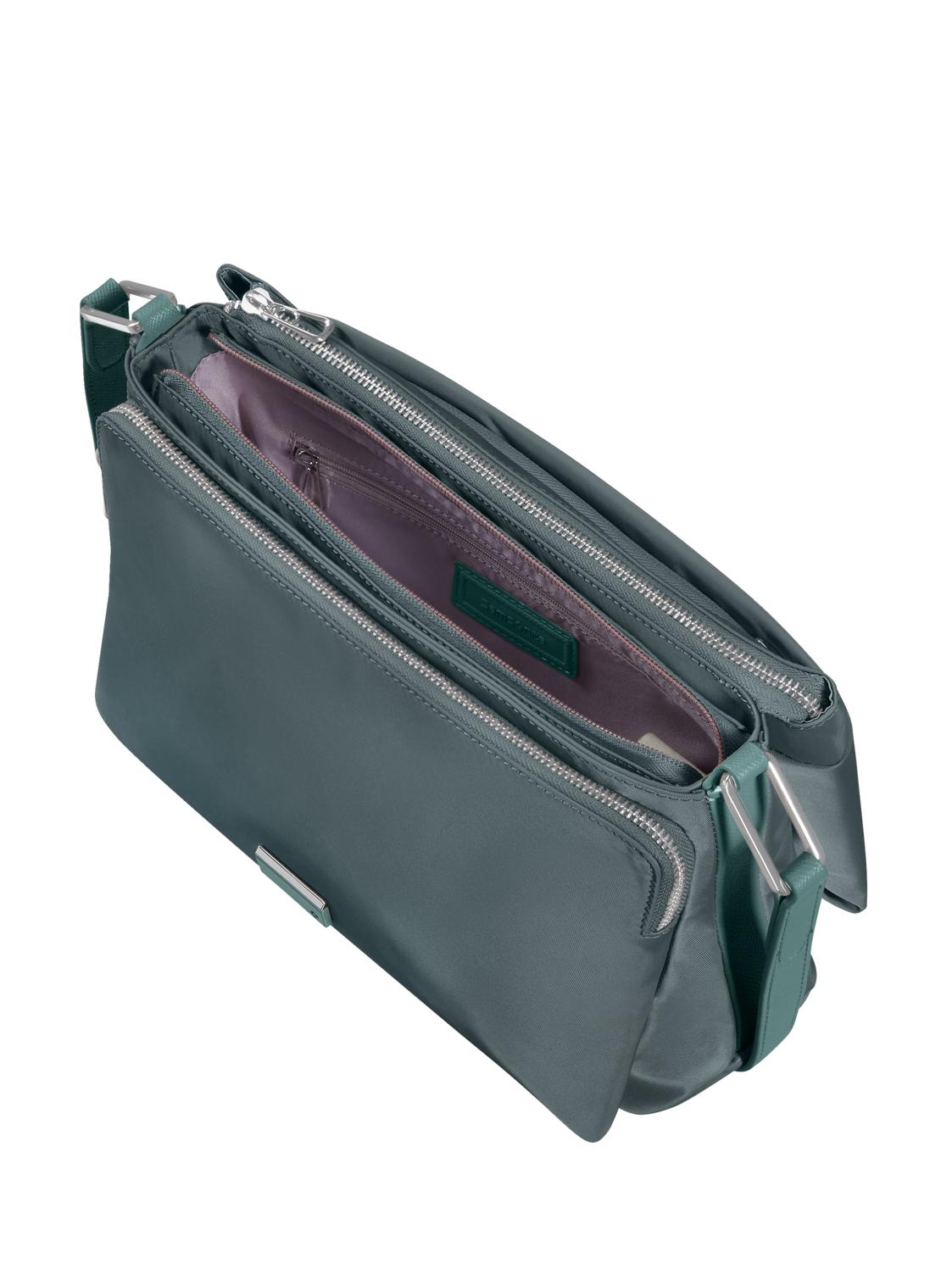 Samsonite Be Her Sac Bandouli re 3 Compartiments Gris P trole