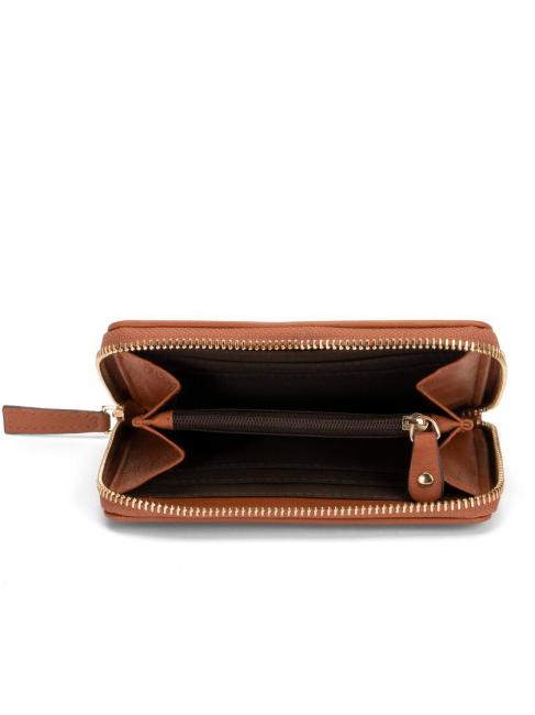 CANADA Portefeuille moyen avec zip en cuir CUIR - Portefeuilles Femme