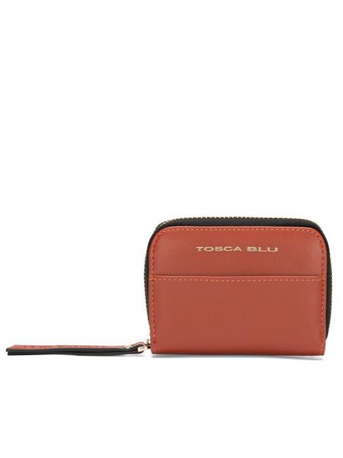 WAVES Petit portefeuille avec fermeture &eacute;clair brique - Portefeuilles Femme