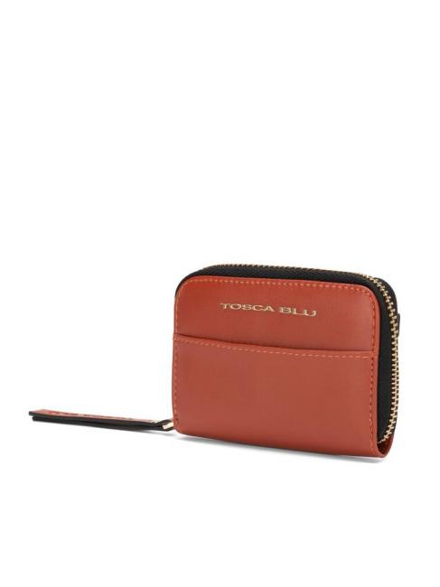 WAVES Petit portefeuille avec fermeture &eacute;clair brique - Portefeuilles Femme