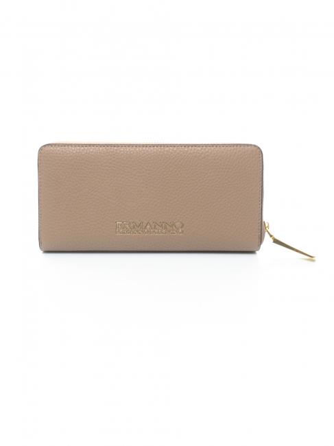 EBA Portefeuille zipp&eacute; taupe - Portefeuilles Femme