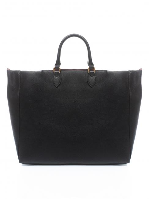 NATASHA Shopper &agrave; main, avec bandouli&egrave;re le noir - Sacs pour Femme