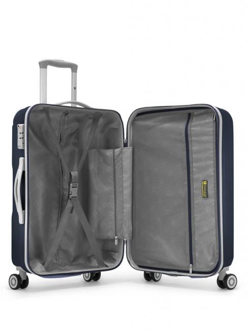 FLIGHT Ensemble de 3 chariots &agrave; bagages &agrave; main, moyen, grand nuit bleue - Ensemble Valises