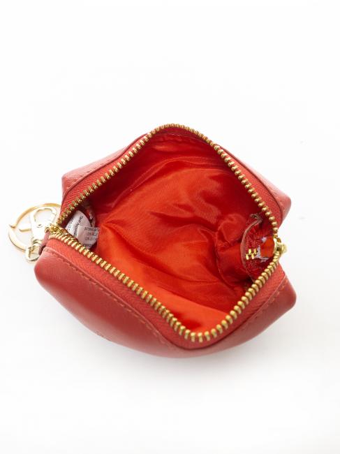 Bustina portachiavi in pelle  rouge - Porte-cl&eacute;s