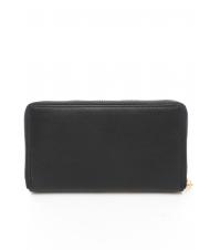 ROCCOBAROCCO Portafoglio grande zip around in pelle  noir - Portefeuilles Femme - 3