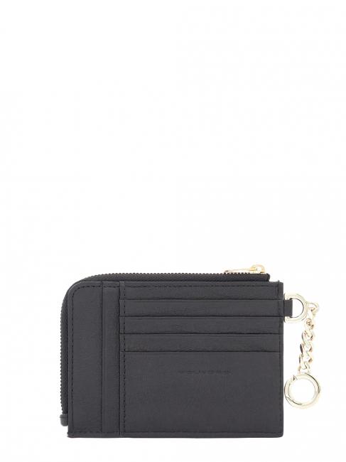 CIRCLE Porte-cartes / porte-clés en cuir Noir - Portefeuilles Homme