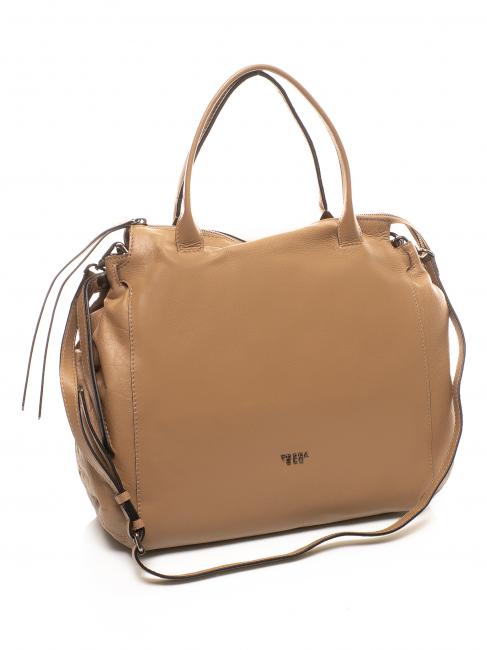 AVANA Grand sac en cuir boue - Sacs pour Femme
