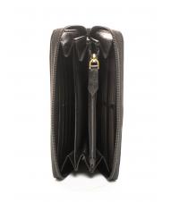 THE BRIDGE LEDA Grand portefeuille en cuir black Gold - Portefeuilles Femme - 2