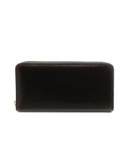 THE BRIDGE LEDA Grand portefeuille en cuir black Gold - Portefeuilles Femme - 3