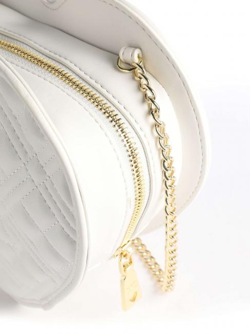 Borsa a cuore con tracolla catena  blanche - Sacs pour Femme