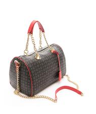 POLLINI Heritage Classic Sac a main bowling avec bandoulière laque noire - Sacs pour Femme - 2