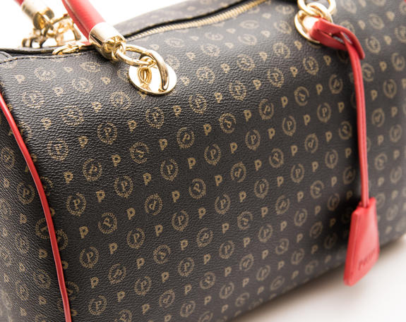 Heritage Classic Sac a main bowling avec bandoulière laque noire - Sacs pour Femme