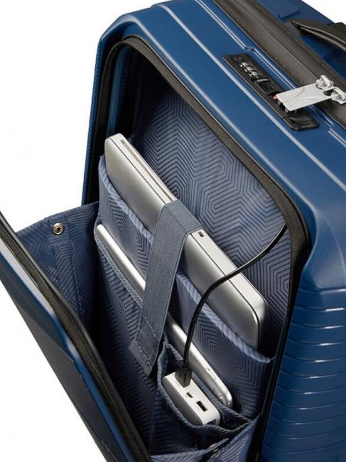 AIRCONIC Chariot à bagages à main, support PC 15,6 " midnightnavy - Valises cabine