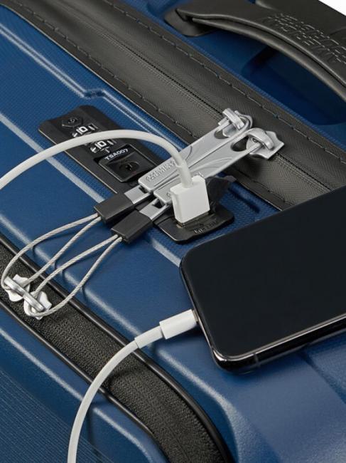 AIRCONIC Chariot à bagages à main, support PC 15,6 " midnightnavy - Valises cabine