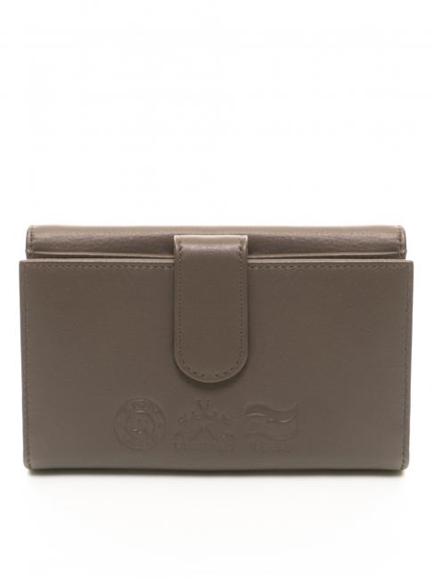 HERITAGE Porte-feuille en cuire taupe - Portefeuilles Femme