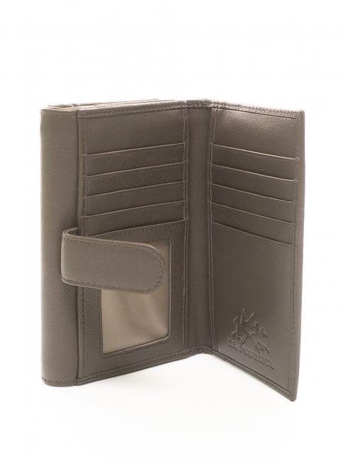 HERITAGE Porte-feuille en cuire taupe - Portefeuilles Femme