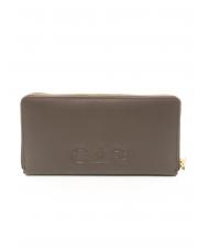 LA MARTINA HERITAGE Portefeuille en cuir zipp&eacute; taupe - Portefeuilles Femme - 3