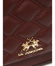 LA MARTINA ANGELINA Sac &agrave; main, avec bandouli&egrave;re Bourgogne - Sacs pour Femme - 3